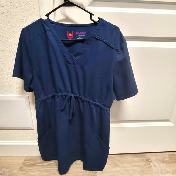 Urbane Tops - Urbane Ultimate Navy Maternity Scrub Top
